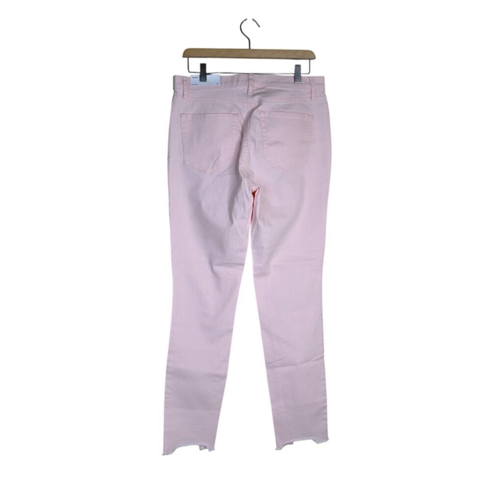 LOFT Womens 10 Mid Rise Pale Pink Skinny Jean NEW - Picture 2 of 12